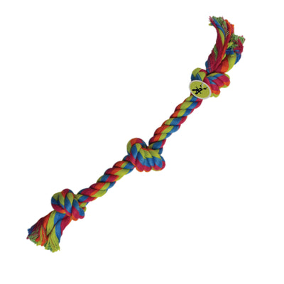 Scream Rope Dog Toy 3 Knot 38cm