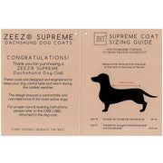 ZEEZ Supreme Dachshund Coat Grape Purple/Blue - Size 17 (43.5cm)