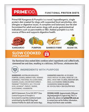 Prime100 Slow Cooked Meals for Dogs Kangaroo & Pumpkin 354gm
