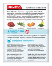 Prime100 Slow Cooked Meals for Dogs Lamb & Rosemary 354gm