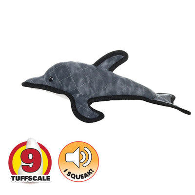 Tuffy Ocean Dolphin Tough Soft Toy for Dogs