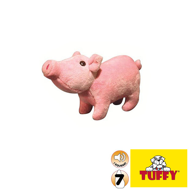 Tuffy Mighty Farm JR Pig Tough Soft Toy for Dogs