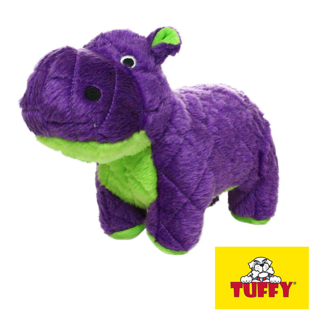 Tuffy Mighty Safari Purple Hippo Tough Soft Toy for Dogs