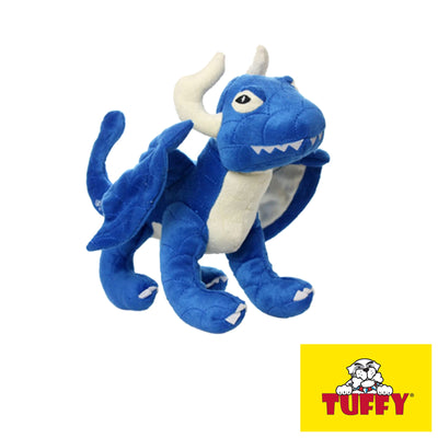 Tuffy Mighty Dragons JR Blue Tough Soft Toy for Dogs