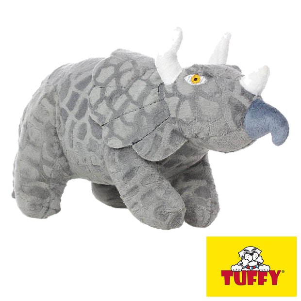 Tuffy Mighty Dinosaurs Triceratops Tough Soft Toy for Dogs
