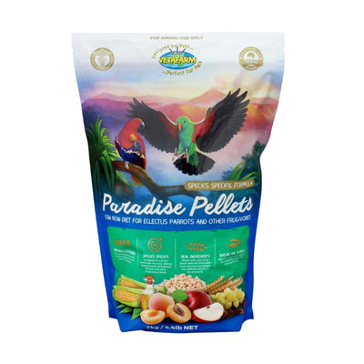 Vetafarm Paradise Pellets for Eclectus & Fruit Eating Tropical Parrots 2kg