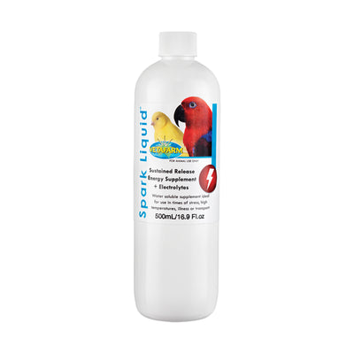 Vetafarm Spark Liquid Concentrate Electrolyte for Birds Parrots 500ml