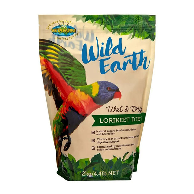 Vetafarm Wild Earth Wet & Dry Lorikeet Diet 2kg