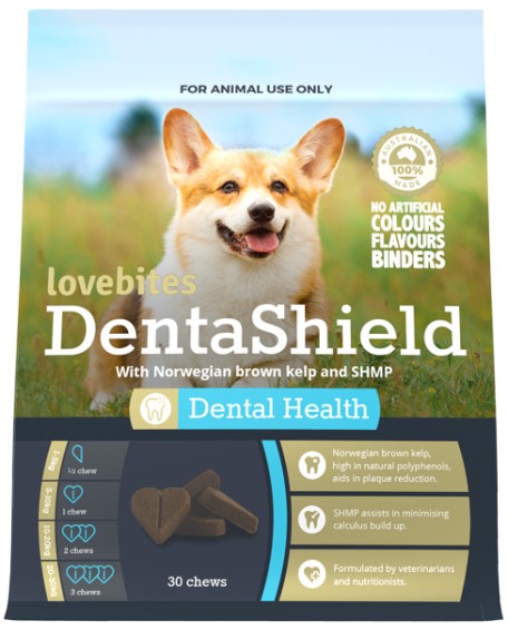 Vetafarm Lovebites for Dogs Denta Shield Chews 30pk