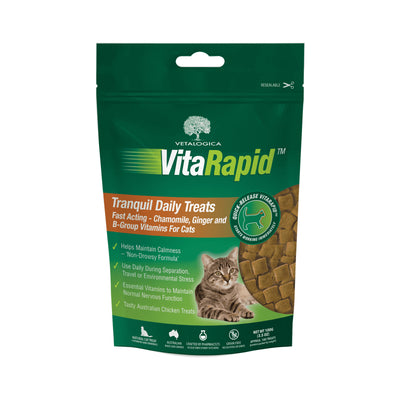 Vetalogica VitaRapid Grain Free Tranquil Daily Treats for Cats 100gm