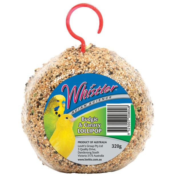 Whistler Budgie & Canary Lollipop 320gm