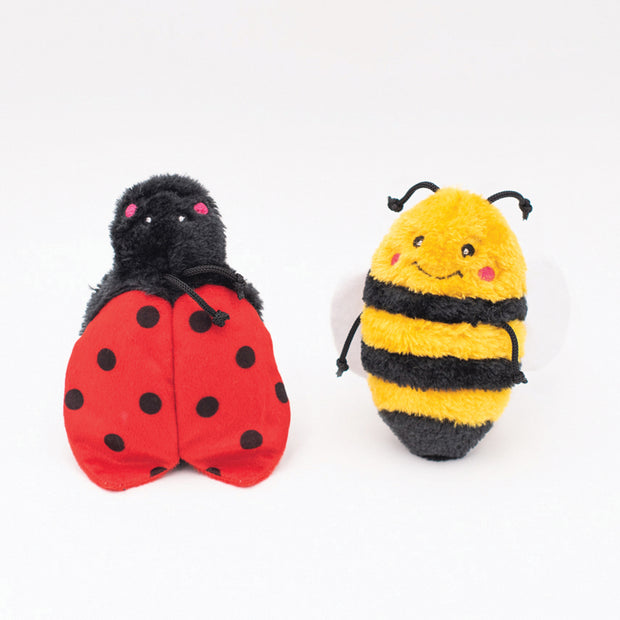Zippy Paws for Dogs - Crinkle Bee & Ladybug Two Pack