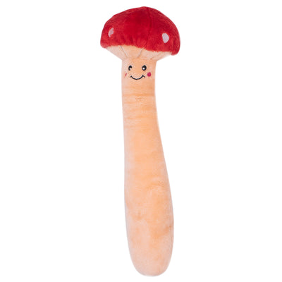 Zippy Paws Squeaky Jigglerz Plush Toy for Dogs - Mushroom