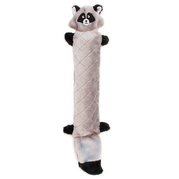 Zippy Paws Jigglerz Plush Toy for Dogs - Raccoon