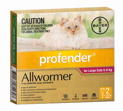 Bayer Profender for Cats 5-8kg - 2 Spot On's